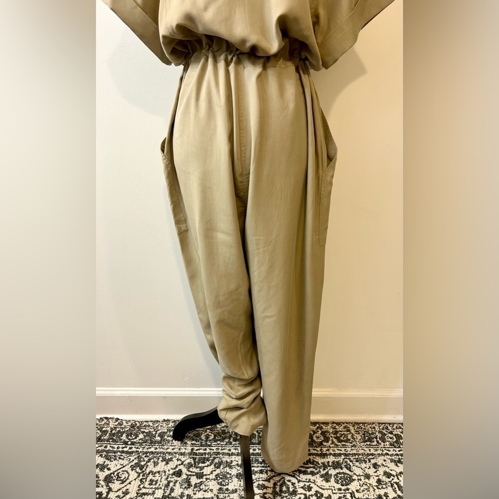 NWT Banana Republic Utility Jumpsuit in Maverick Tan Size Large - Picture 11 of 15